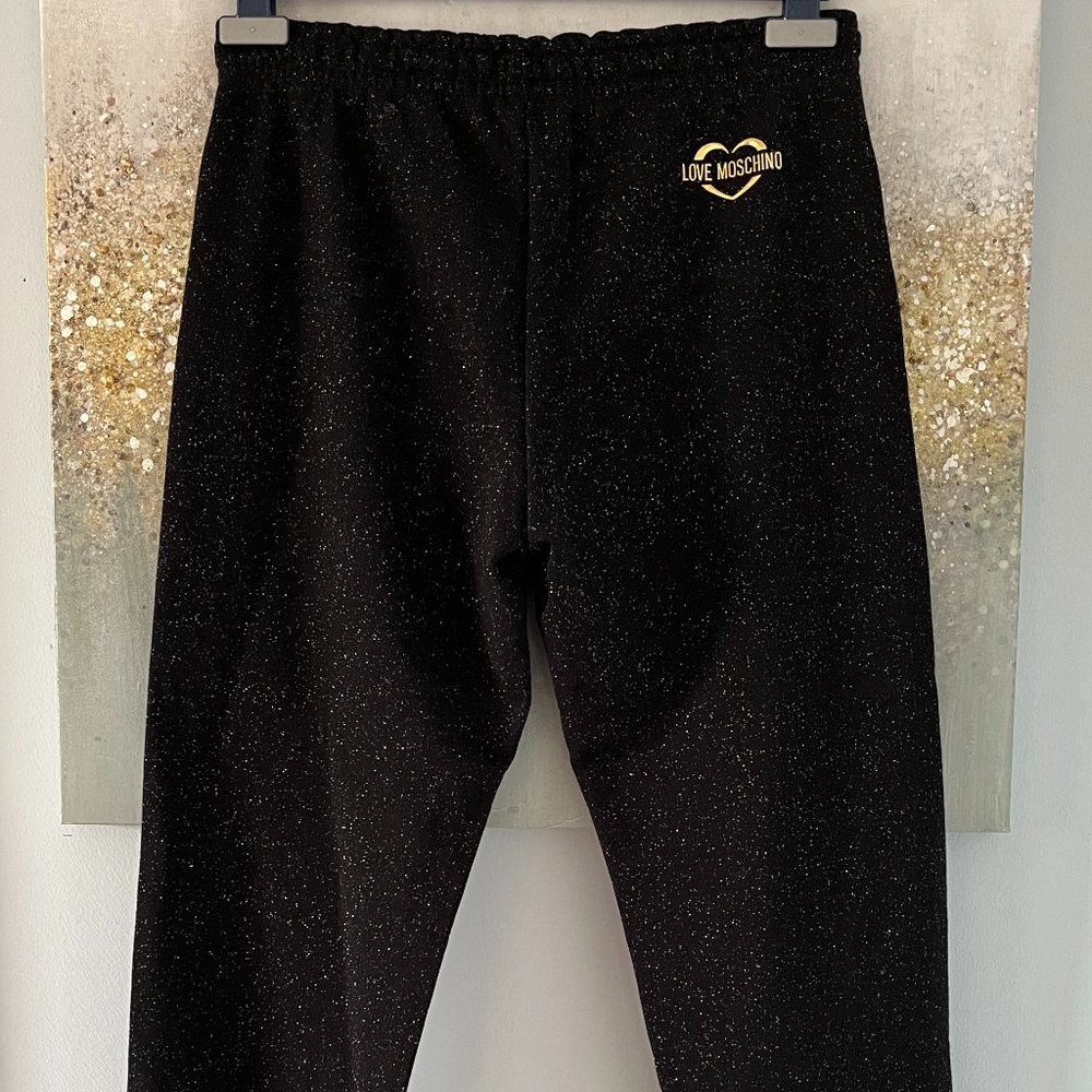 ❤️ Love Moschino Sparkly Zipper Jogger Pants (NWT)